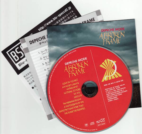 CD & Japanese and English Booklets, Depeche Mode - A Broken Frame